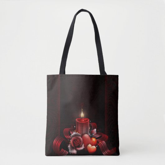 Lichte All-Over-Print Canvas tas, middelgroot Tote Bag (Voorkant)