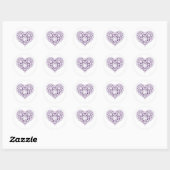 Lichte Amethyst-Pareltjes Ronde Sticker (Vel)