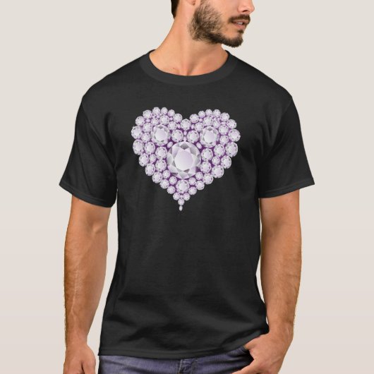 Lichte Amethyst-Pareltjes T-shirt (Voorkant)