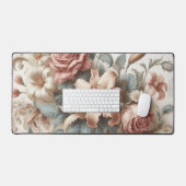 Lichte Antiek bloemen perfectie Bureaumat (Keyboard & Muis)