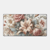 Lichte Antiek bloemen perfectie Bureaumat (Voorkant)
