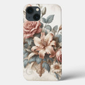Lichte Antiek bloemen perfectie Case-Mate iPhone Case (Achterkant)