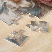 Lichte Antiek bloemen perfectie Legpuzzel (Zijkant)