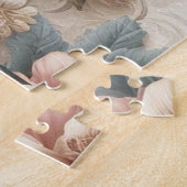 Lichte Antiek bloemen perfectie Legpuzzel (Zijkant)