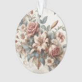 Lichte Antiek bloemen perfectie Ornament (voorkant)