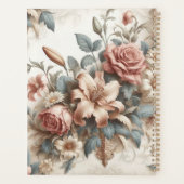 Lichte Antiek bloemen perfectie Planner (Achterkant)