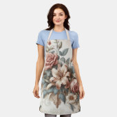 Lichte Antiek bloemen perfectie Schort (Gedragen)