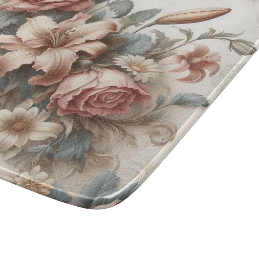 Lichte Antiek bloemen perfectie Snijplank (Hoek)