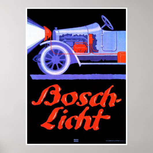 LICHTE AUTO'S EN   POSTER (Voorkant)