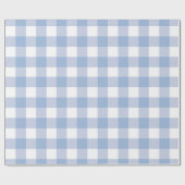 Lichte Baby Blue Buffalo Plaid Cadeaupapier (Vlak)