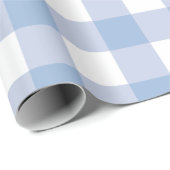 Lichte Baby Blue Buffalo Plaid Cadeaupapier (Rol Hoek)