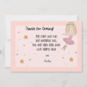 Lichte Ballerina dank u kaart (Voorkant)