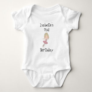 Lichte Ballerina Verjaardagsfeestje Bodysuit