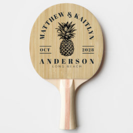 Lichte Bamboe Tropische Ananas Trouw Crest Tafeltennisbatje