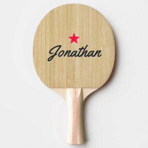 Lichte Bamboe Vintage Ster Signature Tafeltennisbatje