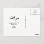 Lichte Bedankt | Afstuderen Foto bedankt Briefkaart (Achterkant)