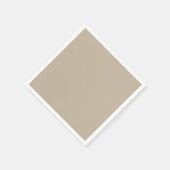 Lichte beige papieren servetten (Hoek)