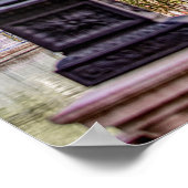 Lichte berichten op Plaza de Espana Poster (Hoek)