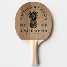 Lichte Berkenhout Tropische Ananas Trouw Crest Tafeltennisbatje