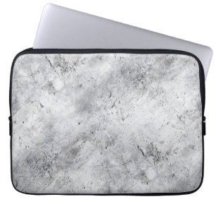 Lichte betonnen pleistertextuur met slijtage laptop sleeve