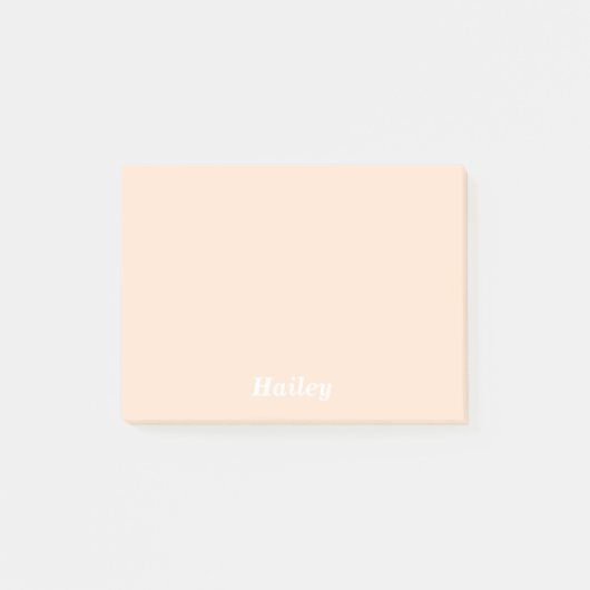 Lichte Bisque persoonlijke advertentie Het merkt o Post-it® Notes (Voorkant)
