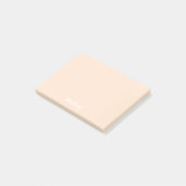 Lichte Bisque persoonlijke advertentie Het merkt o Post-it® Notes (Schuin)