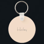Lichte Bisque Persoonlijke Sleutelhanger<br><div class="desc">Deze kleur was moeilijk te noemen omdat het een mooie huidskleur is, maar ook als een zeer bleke perzik. Dus uiteindelijk gingen we op lichte biskjes zitten en werden we verliefd op de naam en de kleur. Het is zo bleek dat het echt niet het ontwerp overheerst of overneemt zoals...</div>