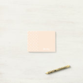 Lichte Bisque Polka Dot Persoonlijke Post Het merk Post-it® Notes (Op bureau)