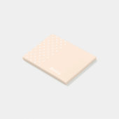 Lichte Bisque Polka Dot Persoonlijke Post Het merk Post-it® Notes (Schuin)