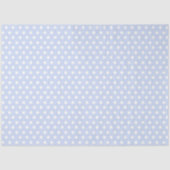 Lichte blauwe achtergrond met witte pooldots tissuepapier (Voorkant)