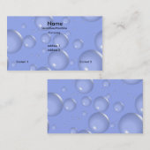 Lichte blauwe belletjes visitekaartje (Voorkant / Achterkant)
