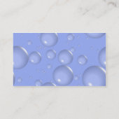 Lichte blauwe belletjes visitekaartje (Achterkant)