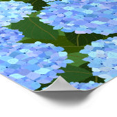 Lichte blauwe brandkranen poster (Hoek)