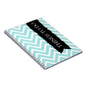 Lichte blauwe Chevron-dingen om te doen Notitieboek (Rechterzijde)