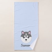 Lichte blauwe dodehanddoek badhanddoek (Badhanddoek)