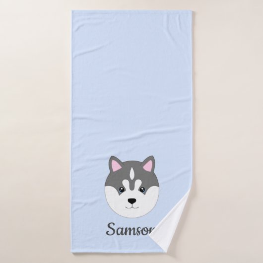 Lichte blauwe dodehanddoek badhanddoek (Badhanddoek)