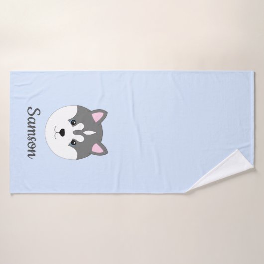 Lichte blauwe dodehanddoek badhanddoek (Badhanddoek)