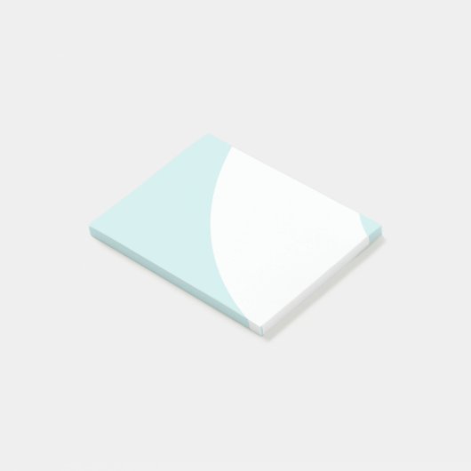 Lichte Blauwe en Witte Zwervels Post-it® Notes (Schuin)