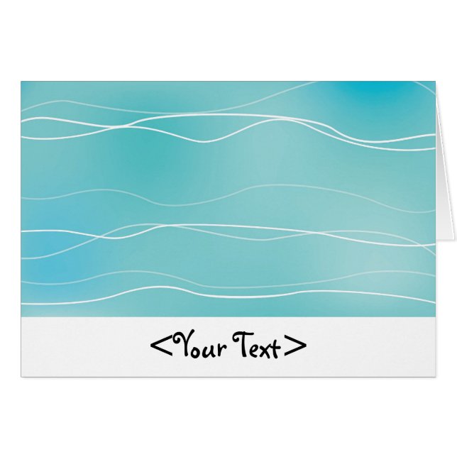 Lichte blauwe golven (Voorkant Horizontaal)