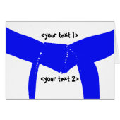 Lichte blauwe gordel voor sportartikelen (Voorkant Horizontaal)