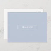 Lichte blauwe hemden Eenvoudig Dank u Briefkaart (Voorkant / Achterkant)