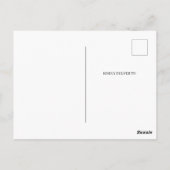 Lichte blauwe hemden Eenvoudig Dank u Briefkaart (Achterkant)