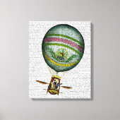 Lichte blauwe luchtballon canvas afdruk (Voorkant)