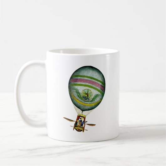 Lichte blauwe luchtballon koffiemok (Links)