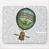 Lichte blauwe luchtballon muismat (Voorkant)