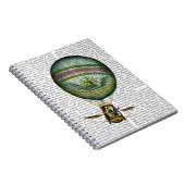 Lichte blauwe luchtballon notitieboek (Rechterzijde)