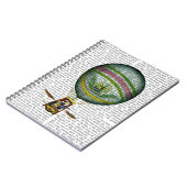 Lichte blauwe luchtballon notitieboek (Linkerzijde)