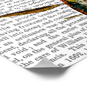 Lichte blauwe luchtballon poster (Hoek)