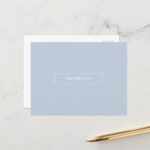 Lichte Blauwe Luchten Eenvoudige Dankkaart Briefkaart