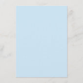 Lichte blauwe marinevlek Waterverf bruiloft detail Informatiekaartje (Achterkant)